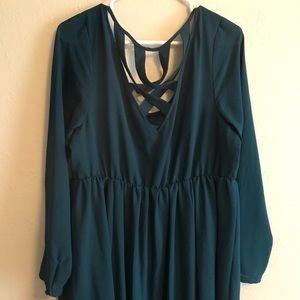 Teal dress